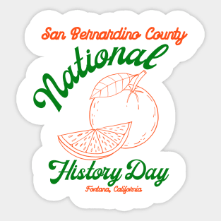 National HistorybDay San Bernardino Sticker